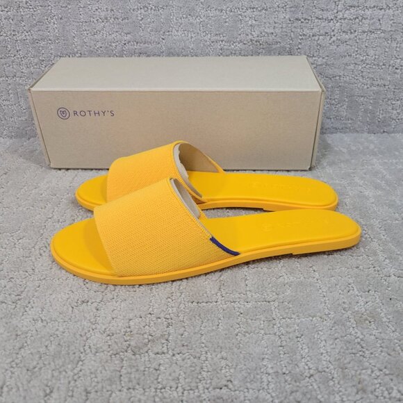 Rothy’s The Slide Canary Slip On Sandals Women’s Size US 9 - Picture 4 of 8